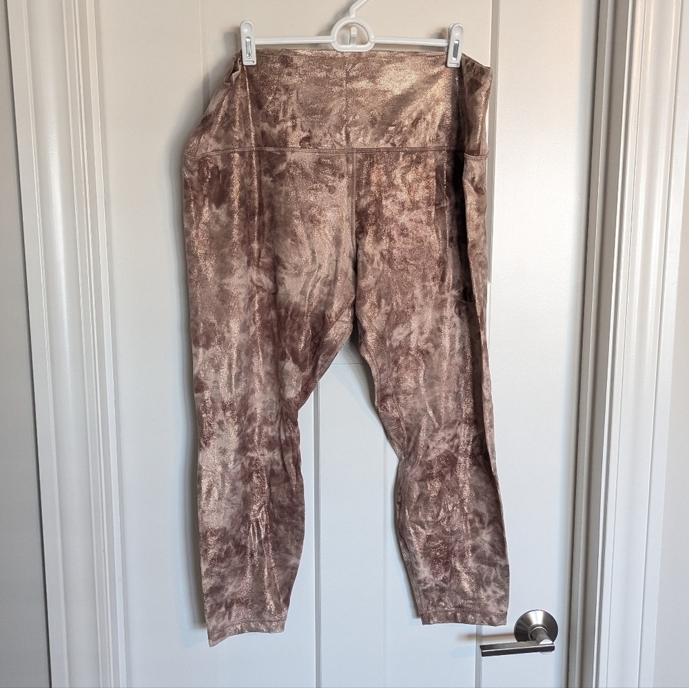 Lululemon High Rise 25" Shine Align Leggings sz 20